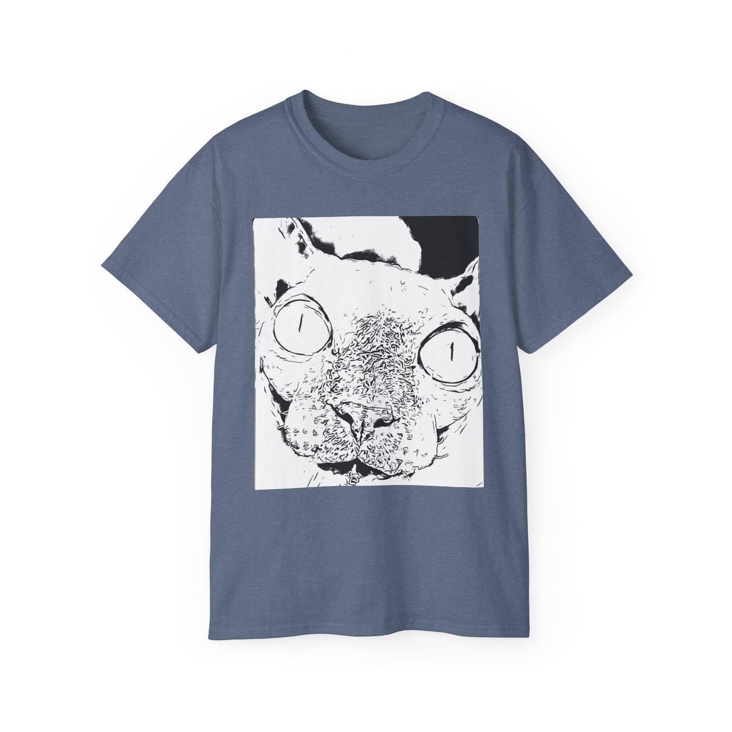 Whimsical Cat Graphic Tee, Fun Animal Shirt for Cat Lovers, Unique Gift Idea, Casual Wear, Quirky Fashion Statement