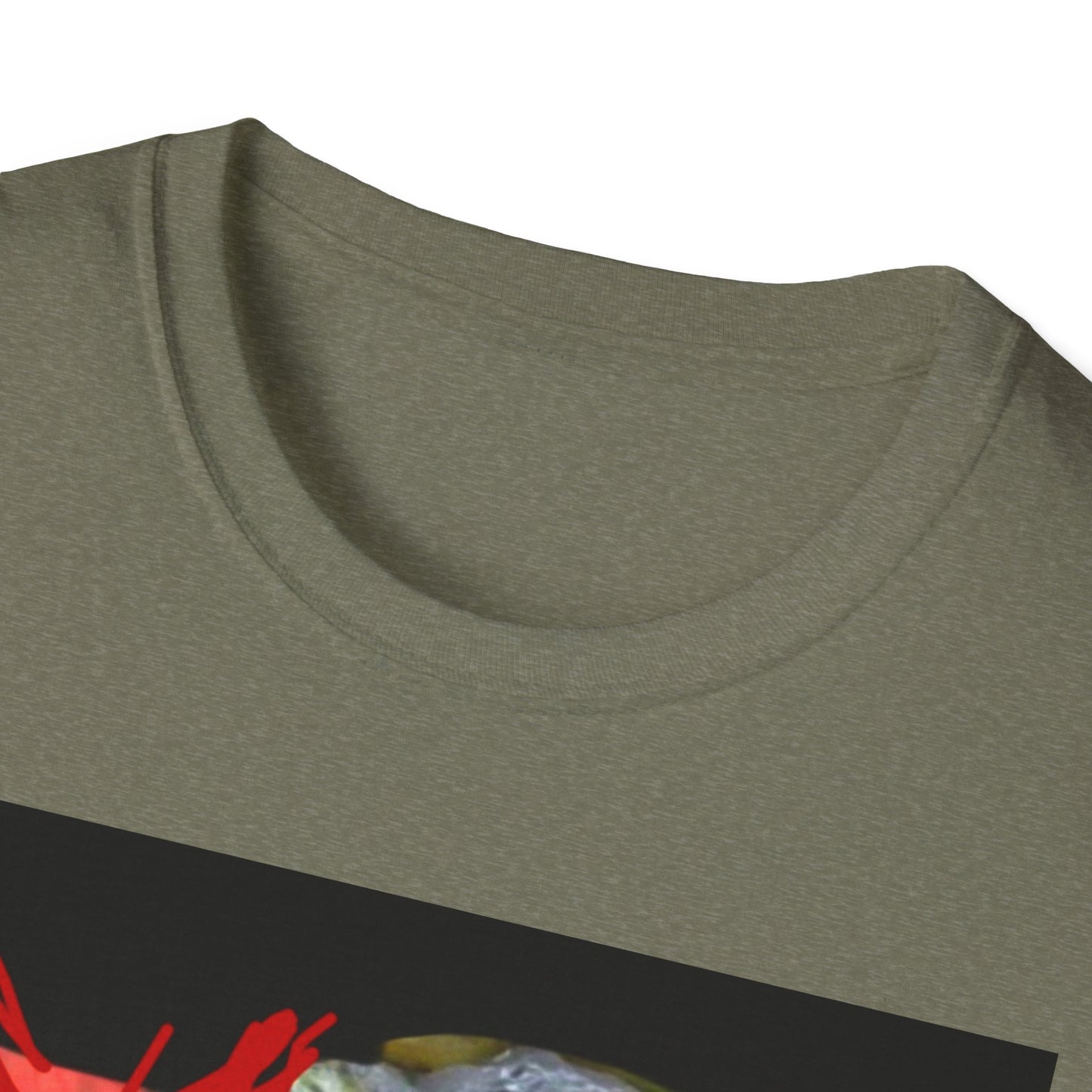 Artistic Cat Print Unisex Softstyle T-Shirt