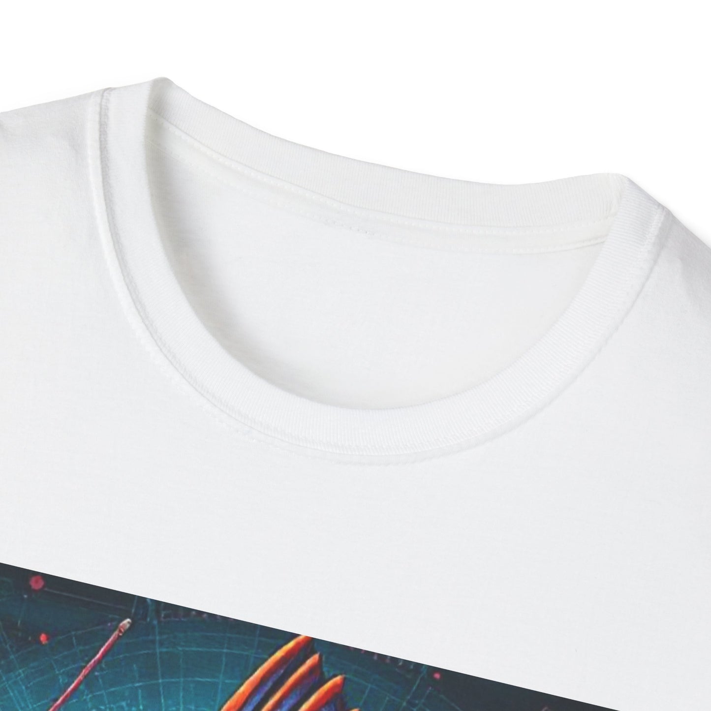 Colorful Fish Art Unisex Softstyle T-Shirt, Casual Wear, Gift for Fishing Lovers, Unique Graphic Tee, Ocean Theme Apparel