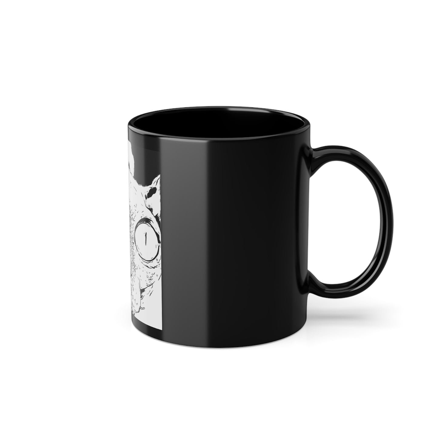 Black Cat Coffee Mug - Perfect for Cat Lovers, Unique Gift, Cozy Vibes, Black Tea or Coffee Drinkers, Kitchen Decor, Cat Owner's Item