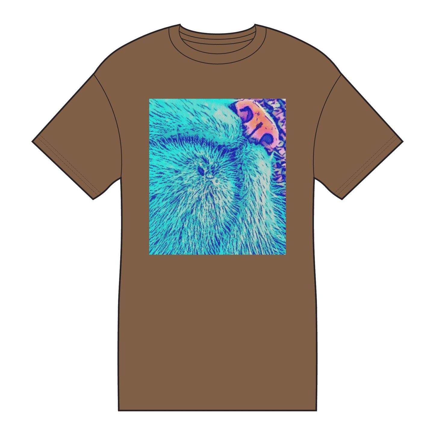 Vibrant Graphic Tee for Everyday Wear, Artistic Cotton Shirt, Colorful Casual T-Shirt, Unique Gift for Art Lovers, Fun Summer Outfit