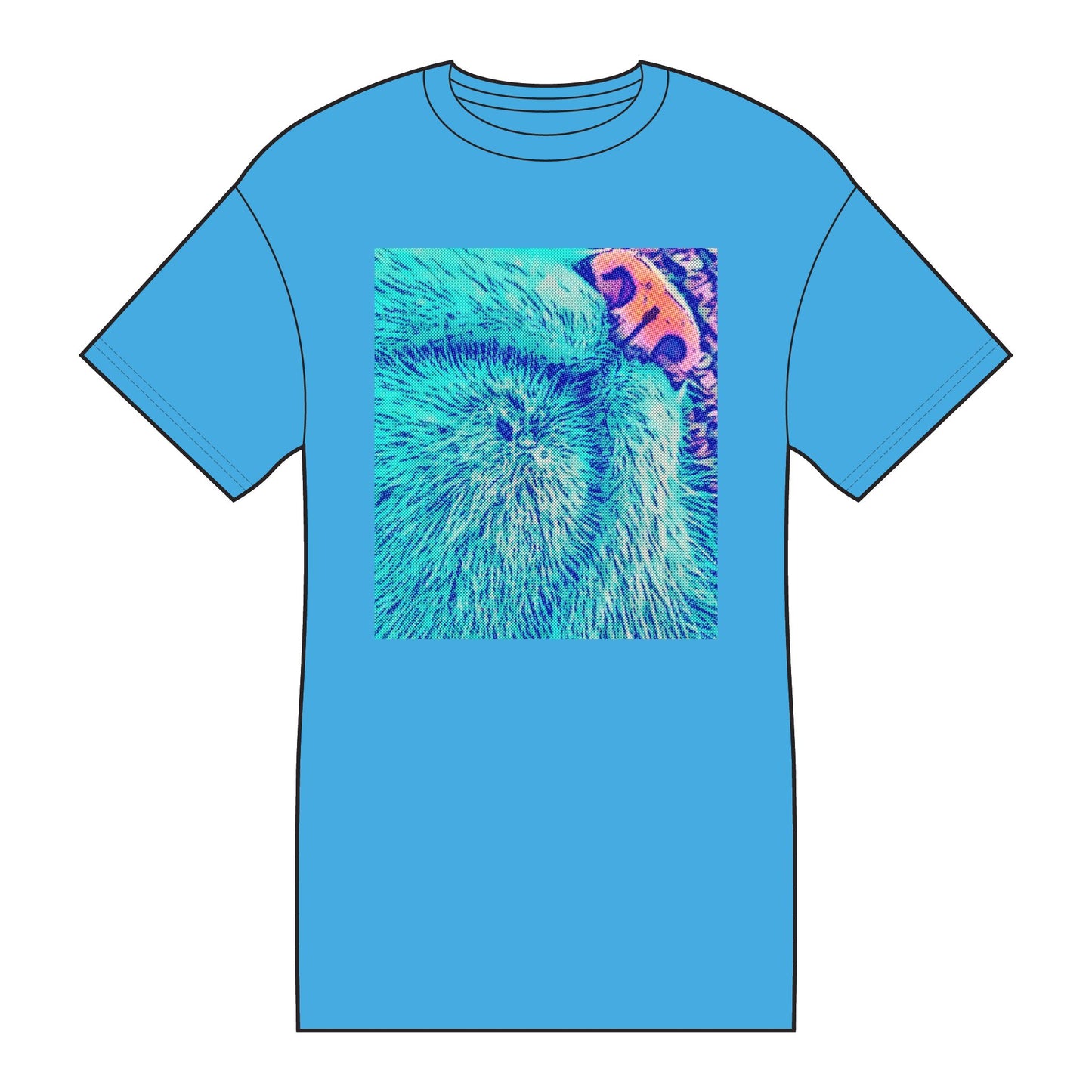 Vibrant Graphic Tee for Everyday Wear, Artistic Cotton Shirt, Colorful Casual T-Shirt, Unique Gift for Art Lovers, Fun Summer Outfit