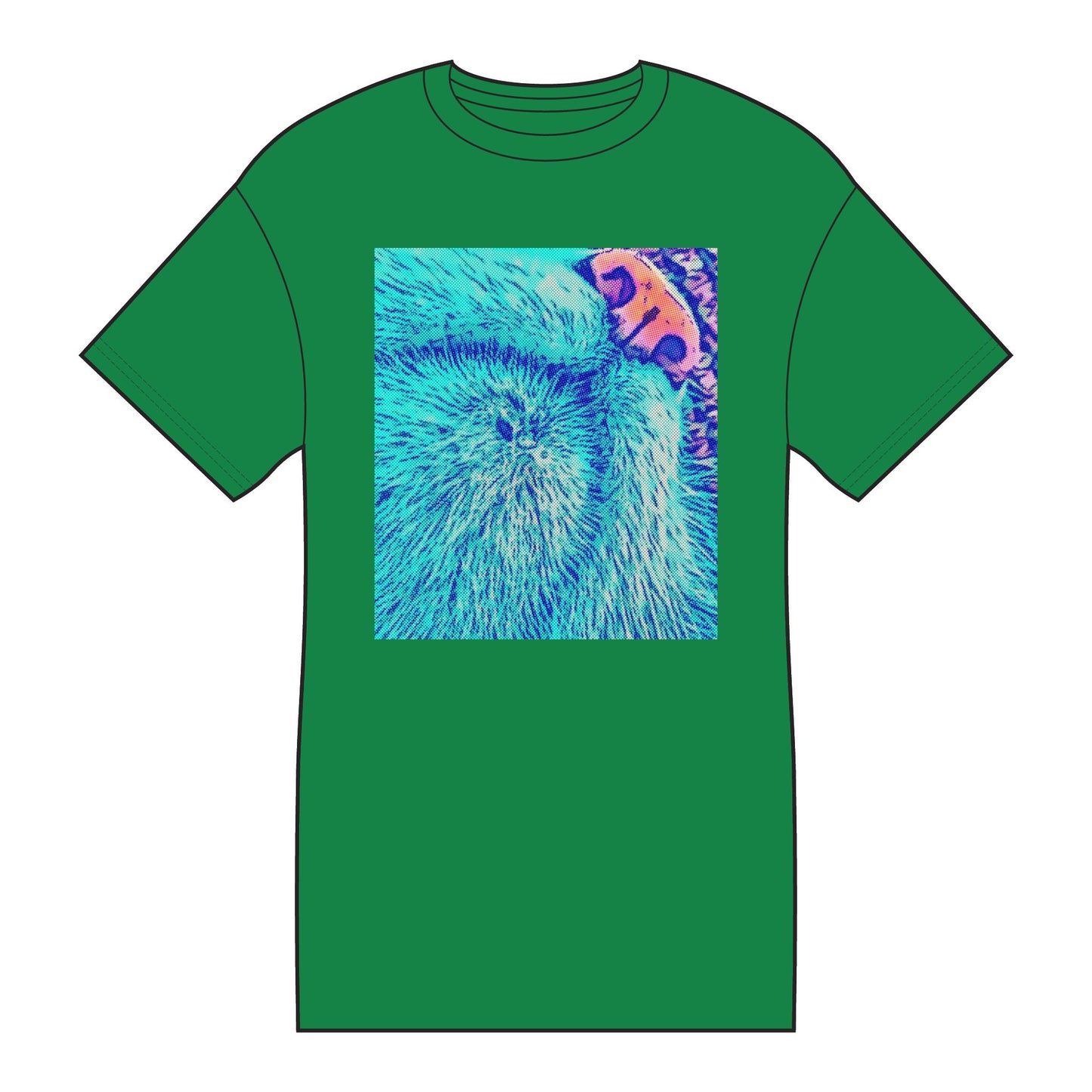 Vibrant Graphic Tee for Everyday Wear, Artistic Cotton Shirt, Colorful Casual T-Shirt, Unique Gift for Art Lovers, Fun Summer Outfit
