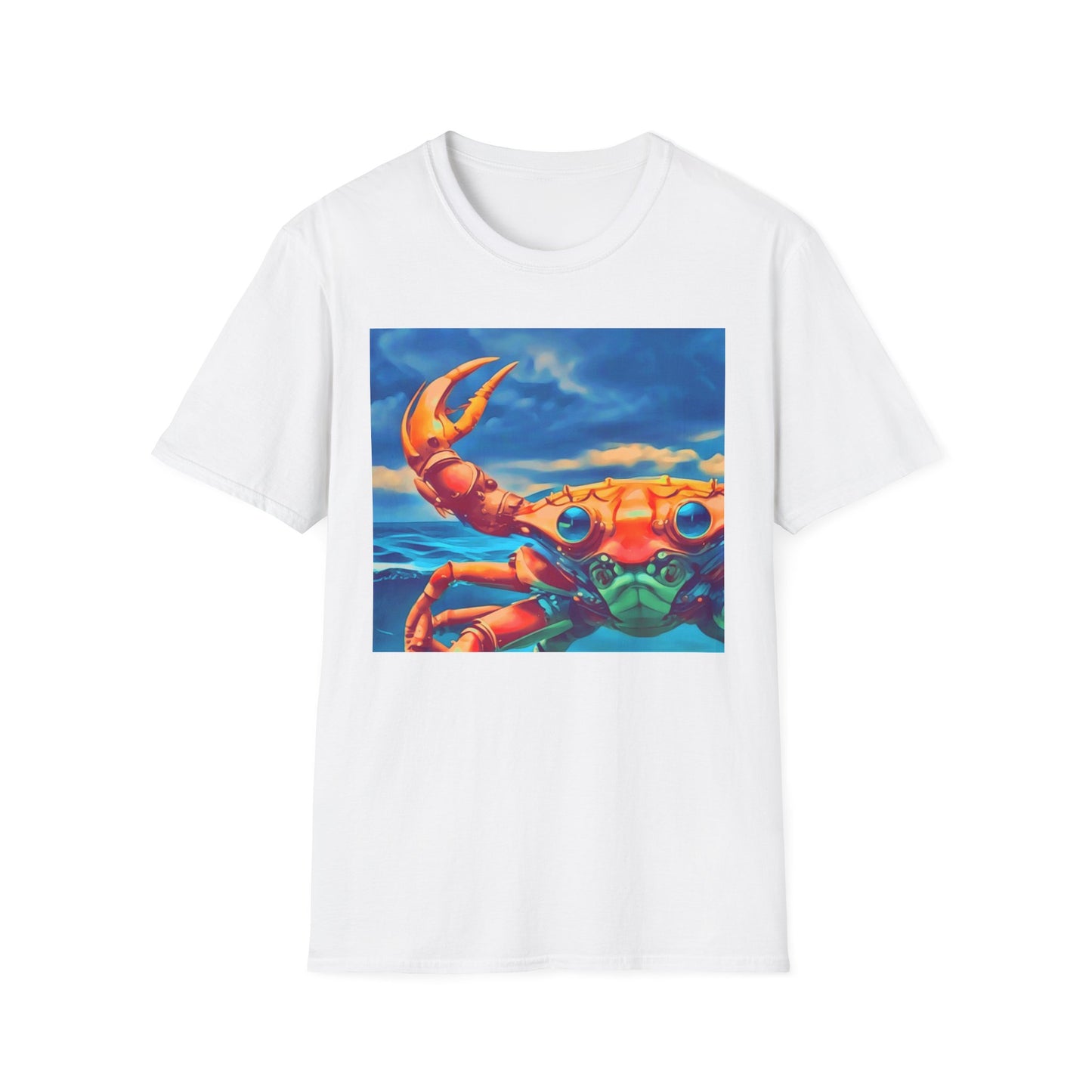 Funny Crab Graphic Unisex Softstyle T-Shirt