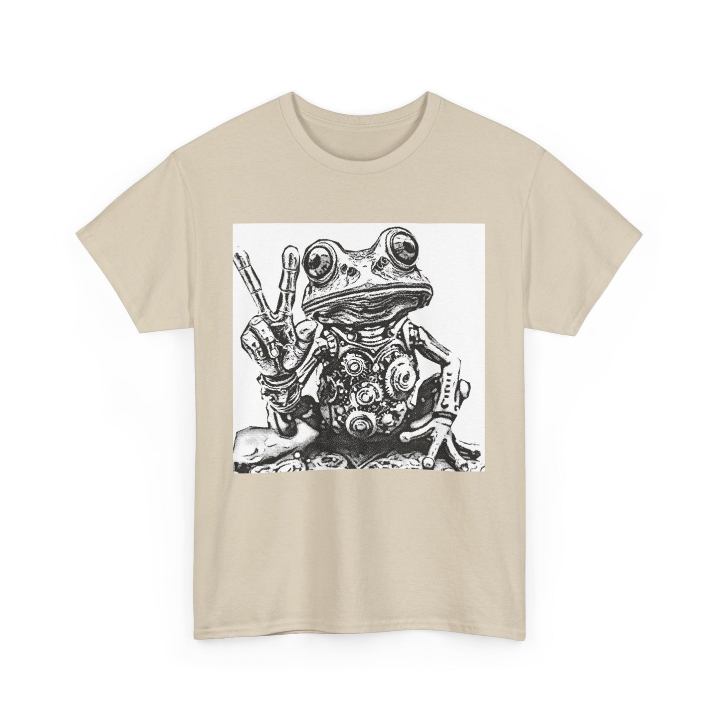 Groovy peace Frog Tee | Vintage Style Graphic T-Shirt, Unisex Cotton Tee, Fun Frog Design, Perfect Gift for Nature Lovers, Quirky Casual Wear