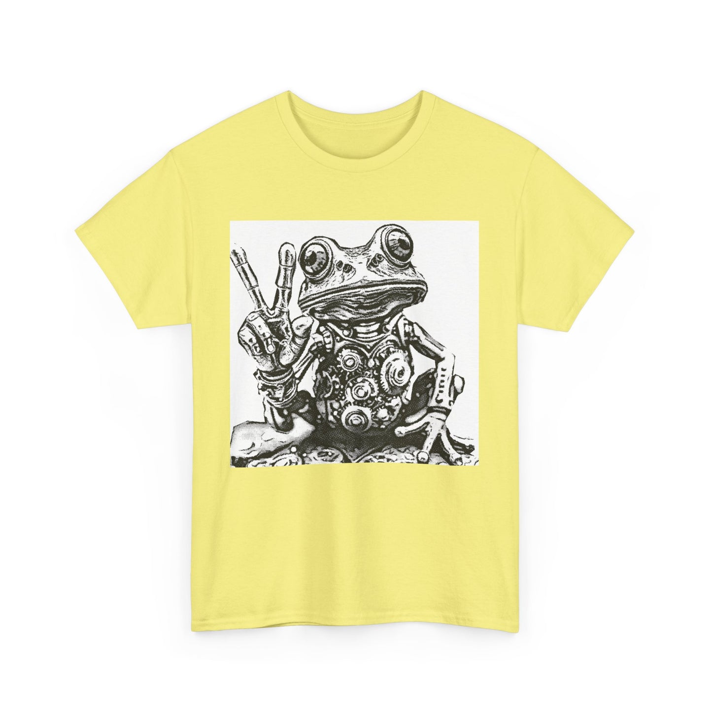 Groovy peace Frog Tee | Vintage Style Graphic T-Shirt, Unisex Cotton Tee, Fun Frog Design, Perfect Gift for Nature Lovers, Quirky Casual Wear