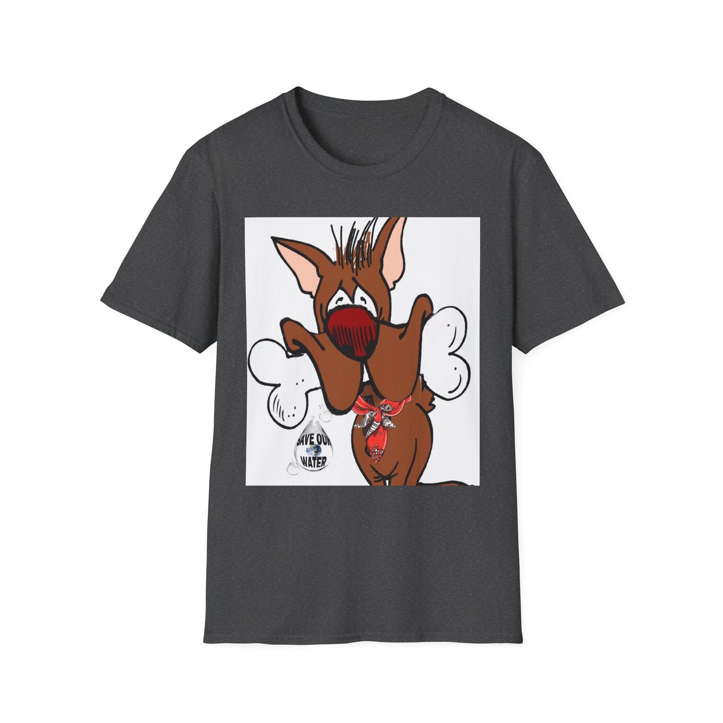 Funny Dog Graphic T-Shirt - 'Have You Eaten?' Unisex Softstyle Tee