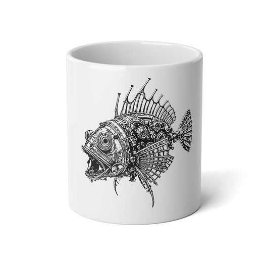 Jumbo Fish Mug - 20oz, Unique Fish Design Mug, Perfect Gift for Fish Lovers, Coffee or Tea Mug, Nautical Home Decor, Fishing Enthusiast Gift