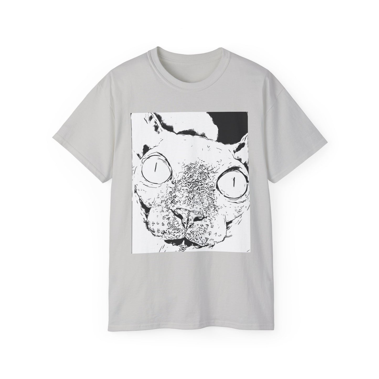 Whimsical Cat Graphic Tee, Fun Animal Shirt for Cat Lovers, Unique Gift Idea, Casual Wear, Quirky Fashion Statement