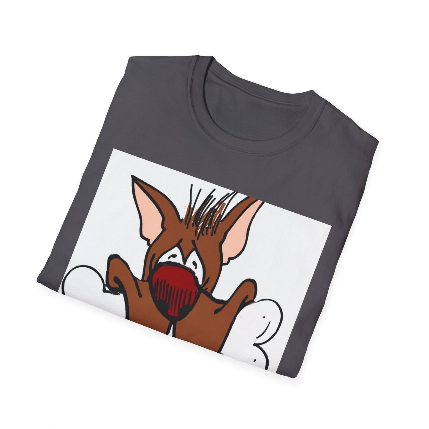 Funny Dog Graphic T-Shirt - 'Have You Eaten?' Unisex Softstyle Tee