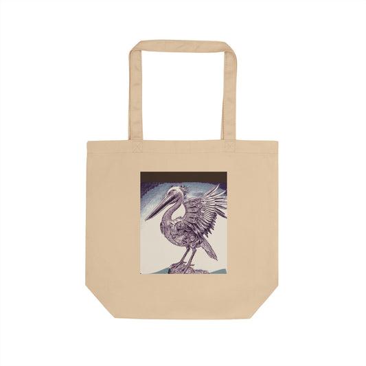 Eco-Friendly Wildlife Tote Bag | Reusable Shopping Bag, Pelican Art Bag, Beach Bag, Earth Day Gift, Nature Lover Tote