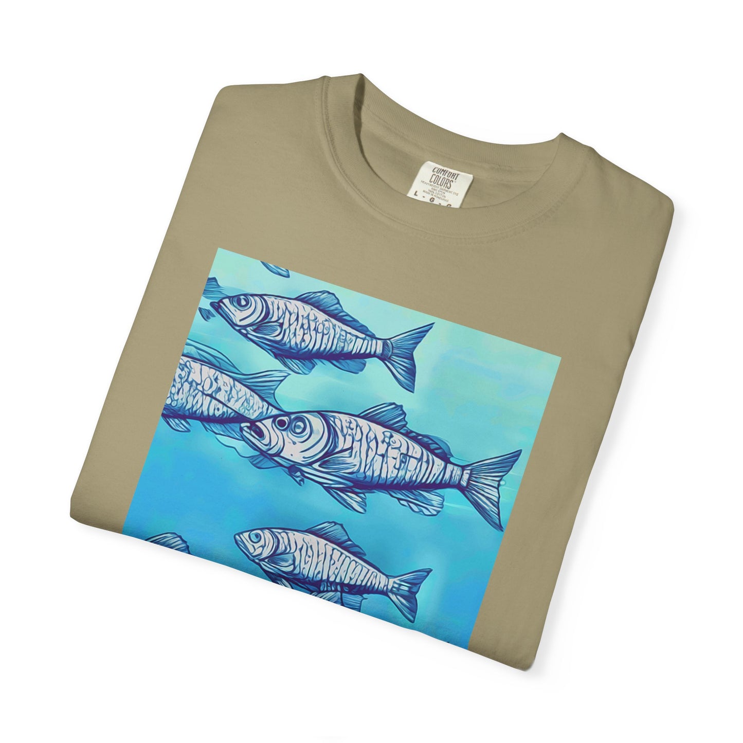 Ocean Waves Unisex Garment-Dyed T-shirt - Perfect for Beach Lovers