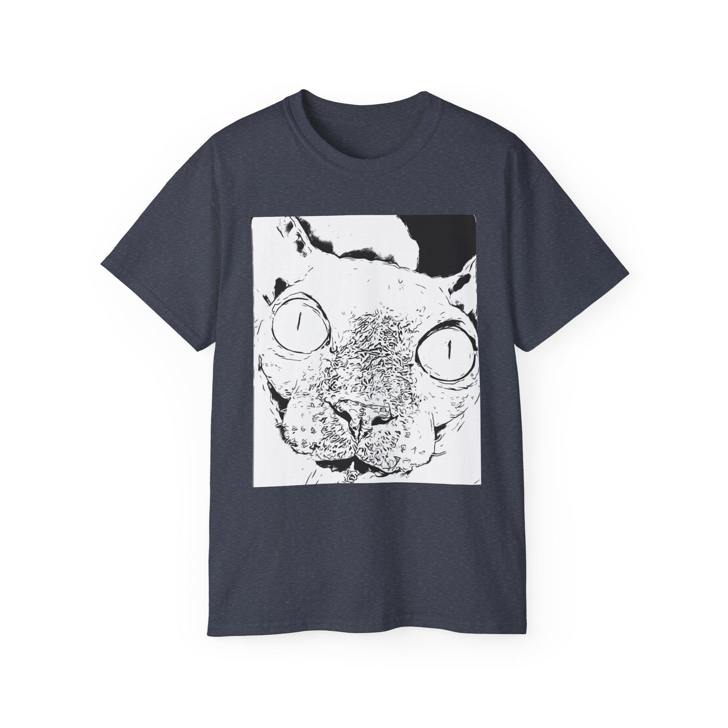 Whimsical Cat Graphic Tee, Fun Animal Shirt for Cat Lovers, Unique Gift Idea, Casual Wear, Quirky Fashion Statement