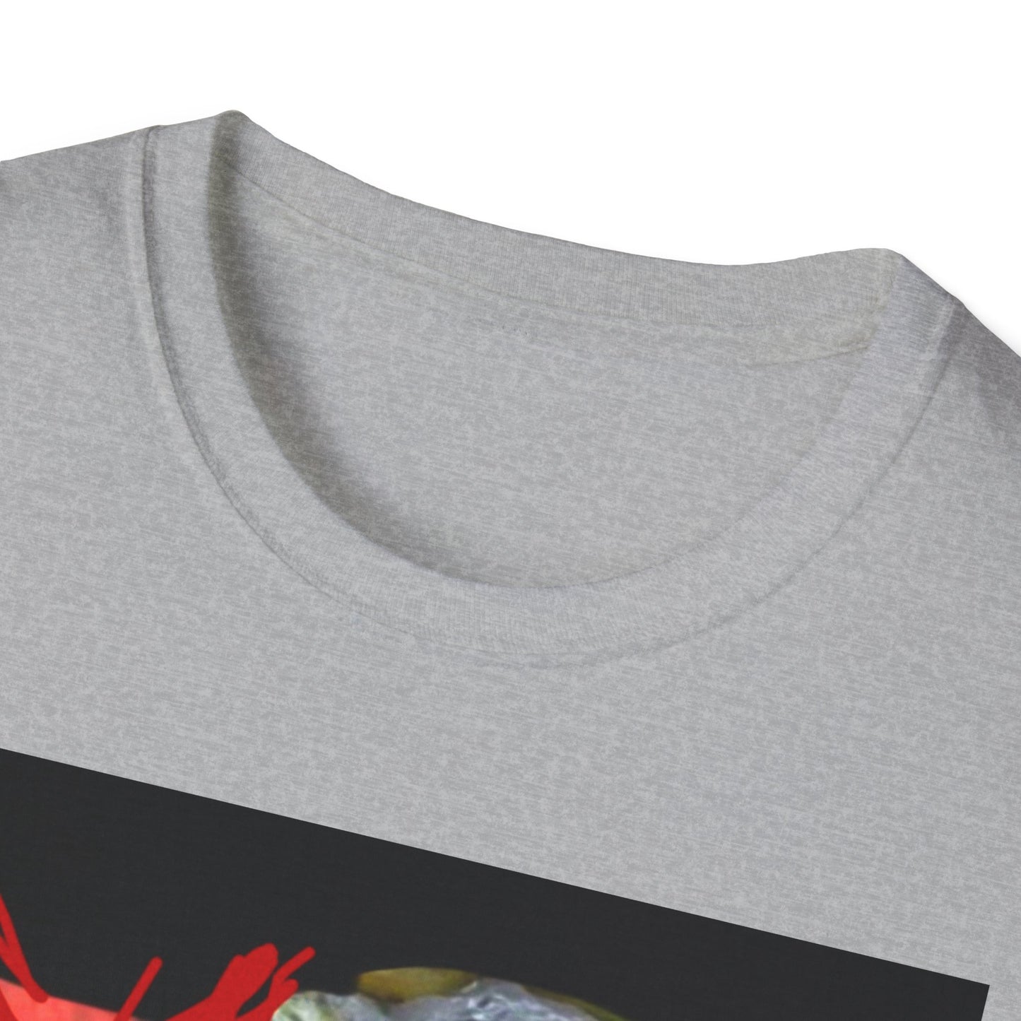 Artistic Cat Print Unisex Softstyle T-Shirt