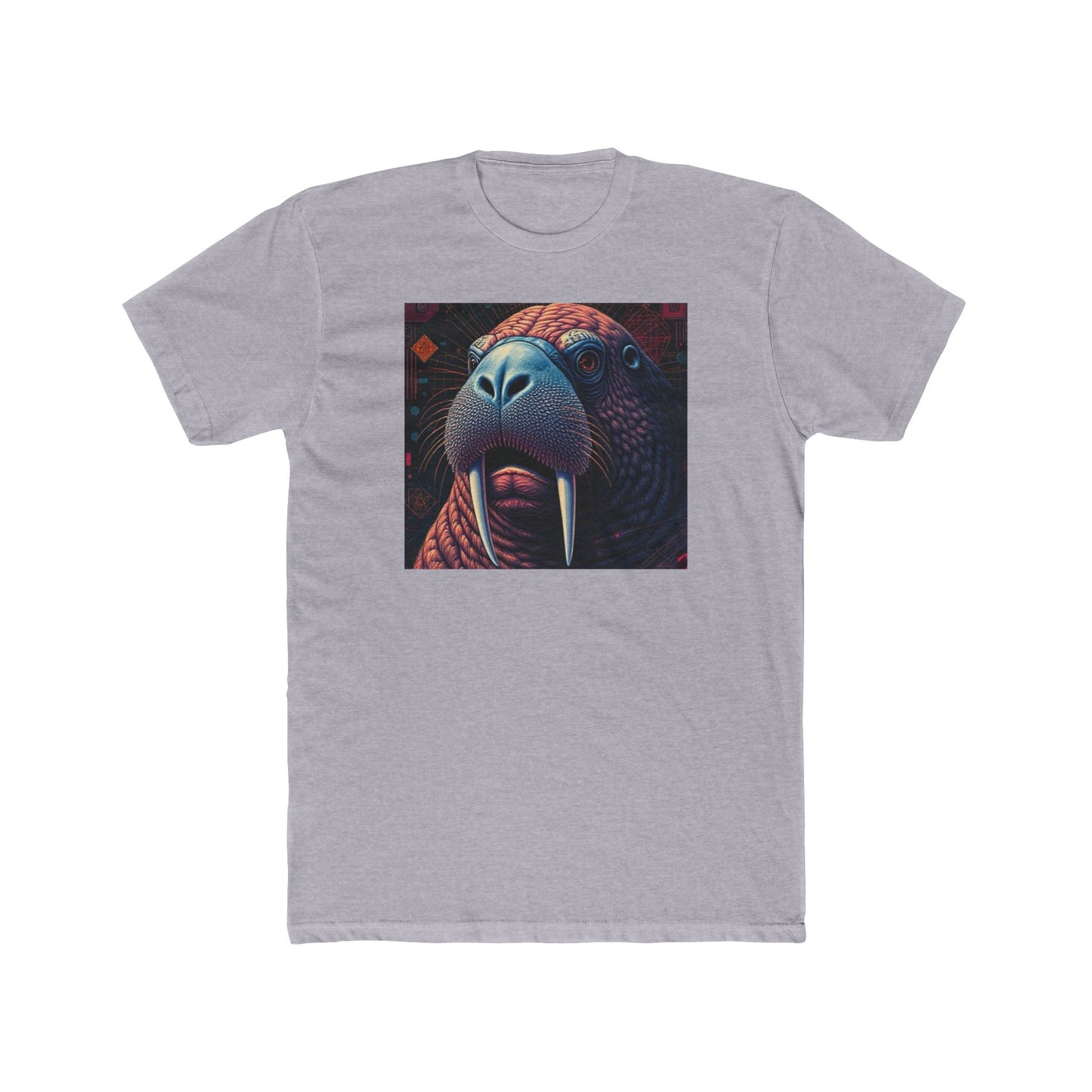 Whimsical Walrus Graphic Tee, Fun Cotton Shirt for Nature Lovers, Unique Gift for Dads, Cool Animal Apparel, Casual Summer Outfit
