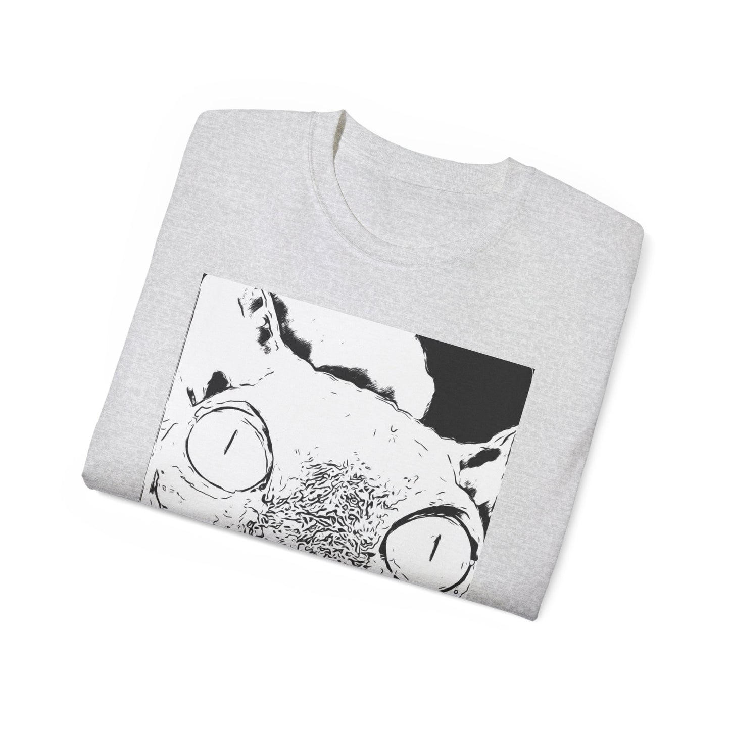 Whimsical Cat Graphic Tee, Fun Animal Shirt for Cat Lovers, Unique Gift Idea, Casual Wear, Quirky Fashion Statement