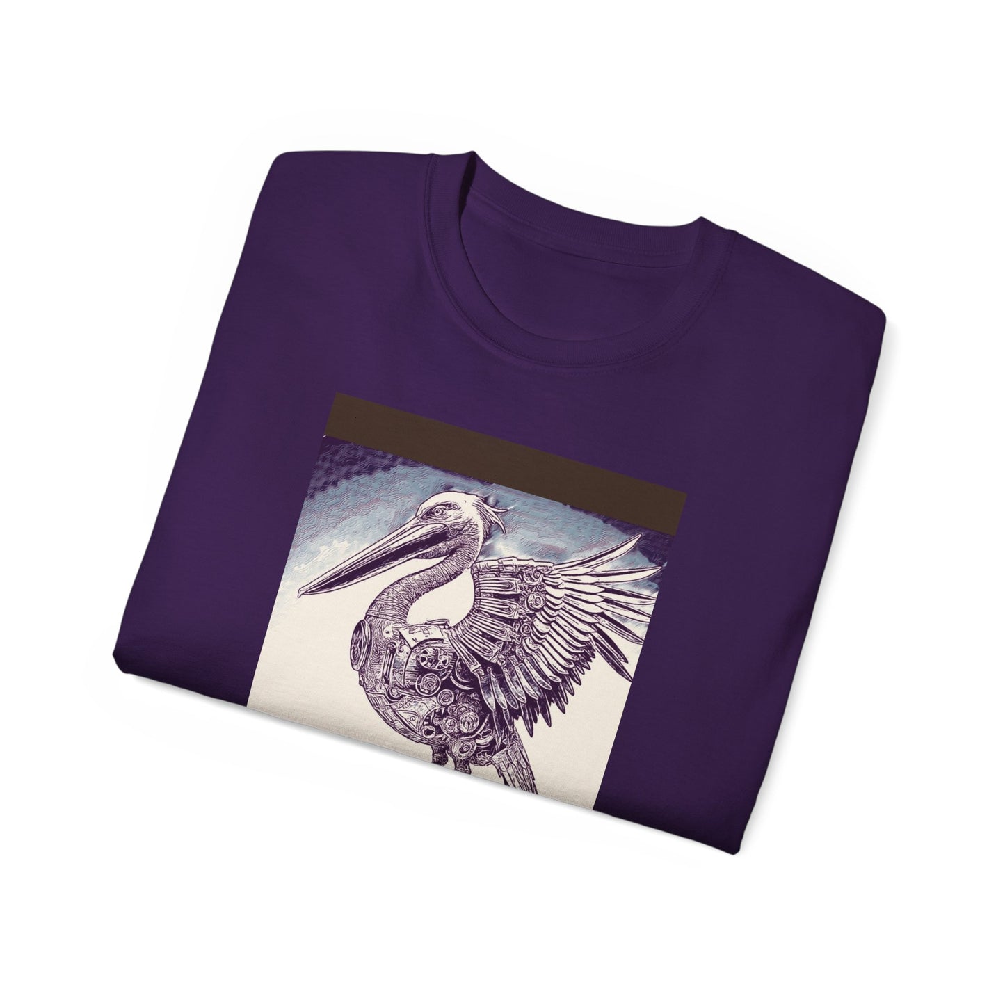 Vintage Pelican Art Unisex Ultra Cotton Tee, Beachwear, Gifts for Nature Lovers, Casual Summer Shirt, Ocean-Inspired T-Shirt