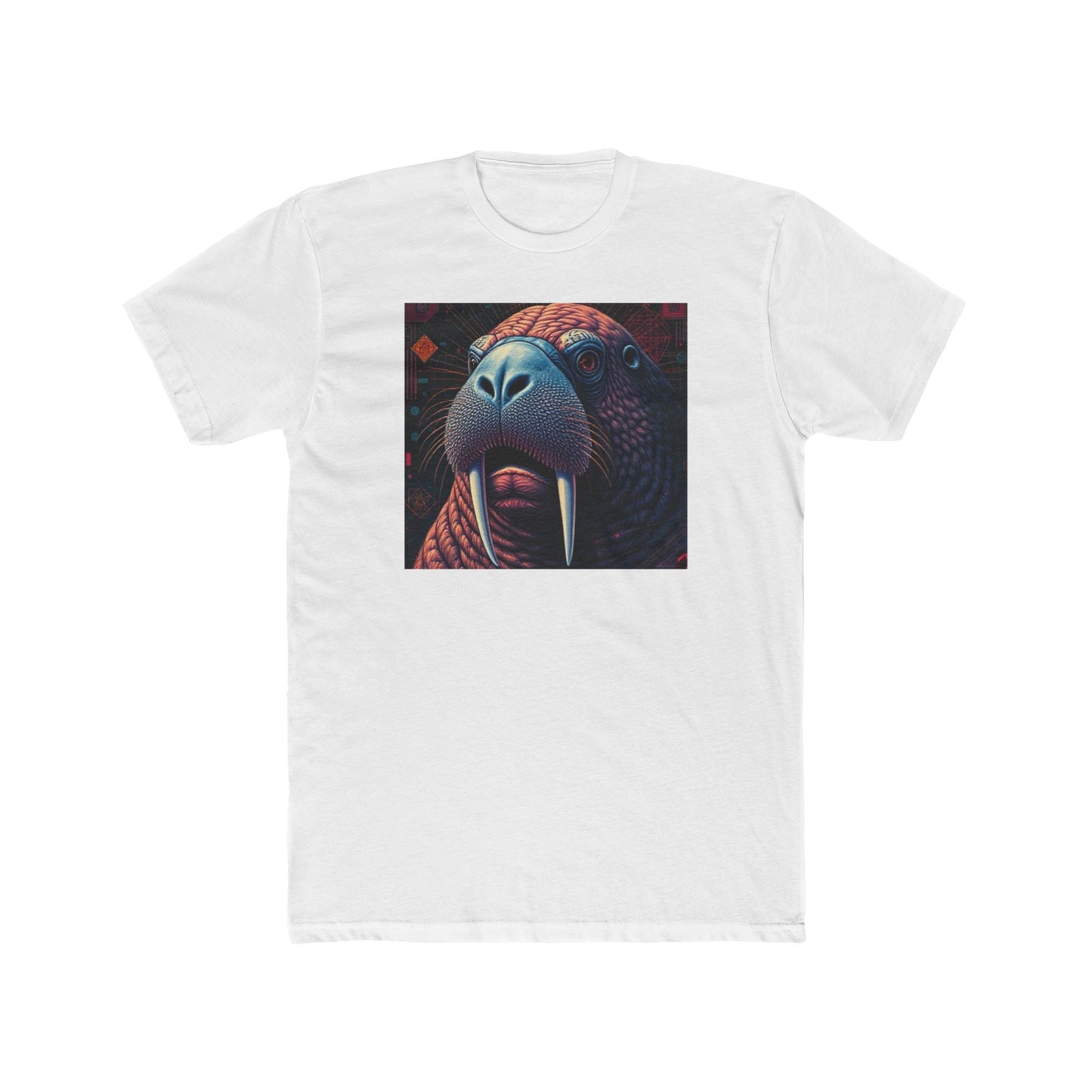 Whimsical Walrus Graphic Tee, Fun Cotton Shirt for Nature Lovers, Unique Gift for Dads, Cool Animal Apparel, Casual Summer Outfit