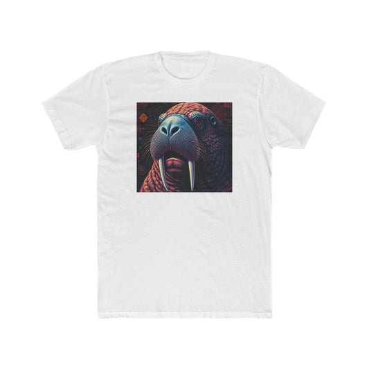 Whimsical Walrus Graphic Tee, Fun Cotton Shirt for Nature Lovers, Unique Gift for Dads, Cool Animal Apparel, Casual Summer Outfit