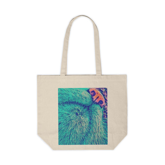 Vibrant Canvas Shopping Tote with Colorful Design - Reusable Bag for Eco-Friendly Shopping, Beach Trips, or Grocery Runs