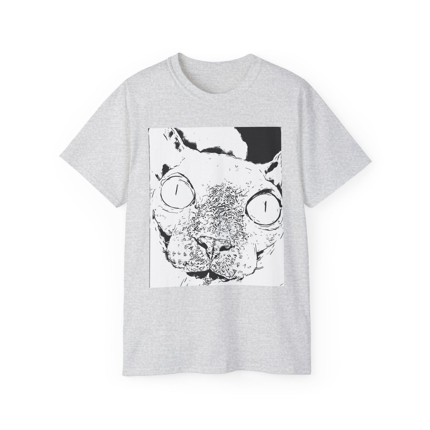 Whimsical Cat Graphic Tee, Fun Animal Shirt for Cat Lovers, Unique Gift Idea, Casual Wear, Quirky Fashion Statement