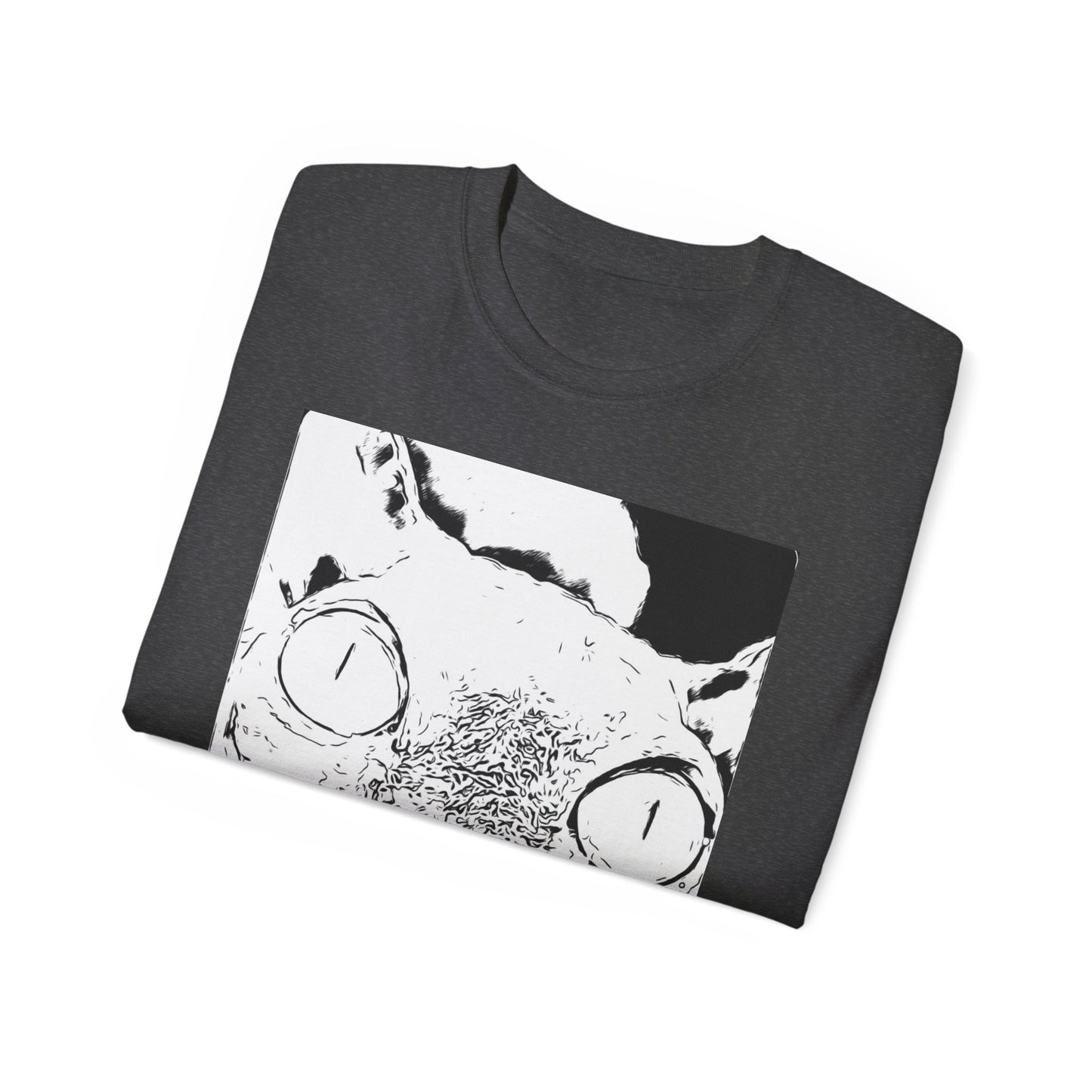 Whimsical Cat Graphic Tee, Fun Animal Shirt for Cat Lovers, Unique Gift Idea, Casual Wear, Quirky Fashion Statement