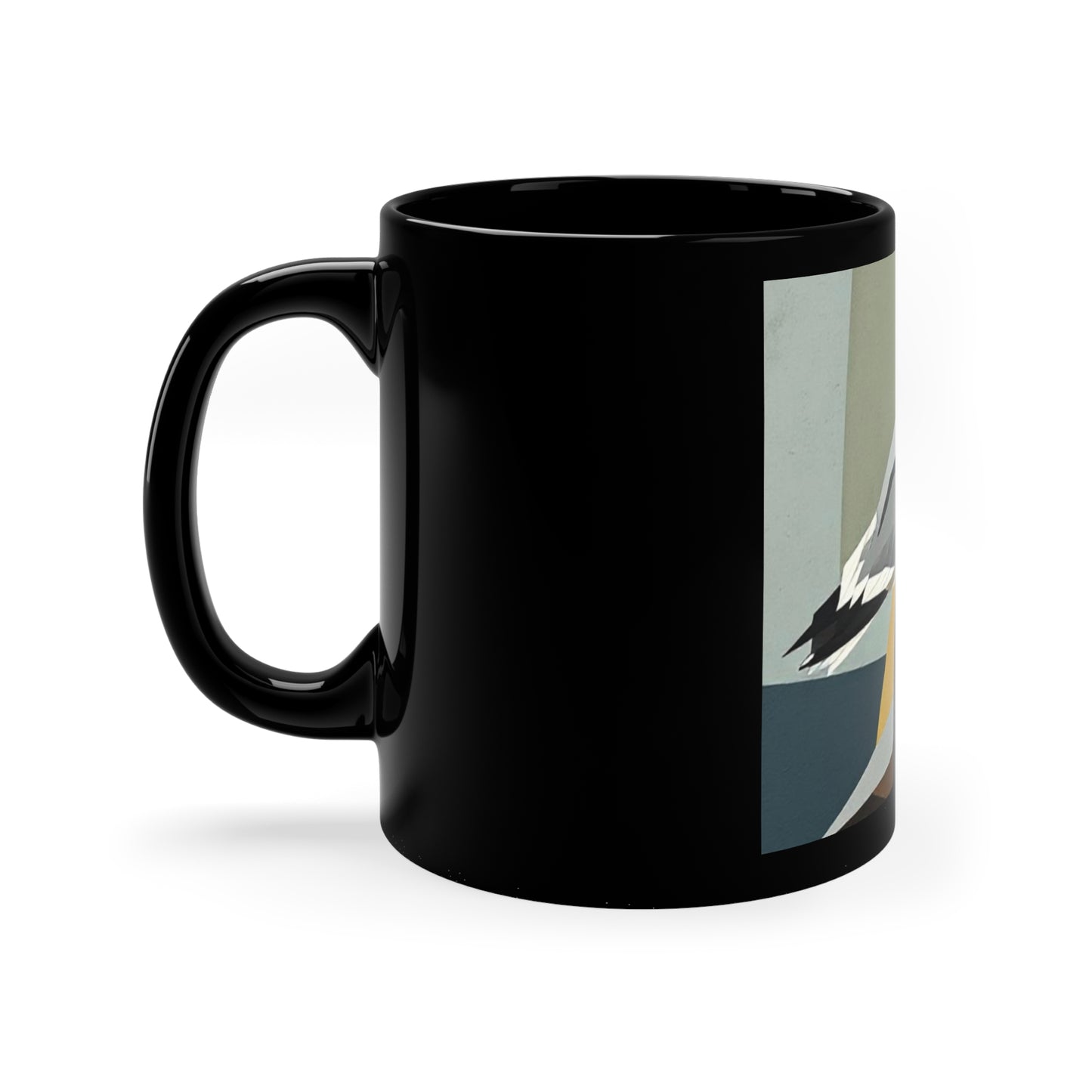 Black Coffee Mug, 11oz