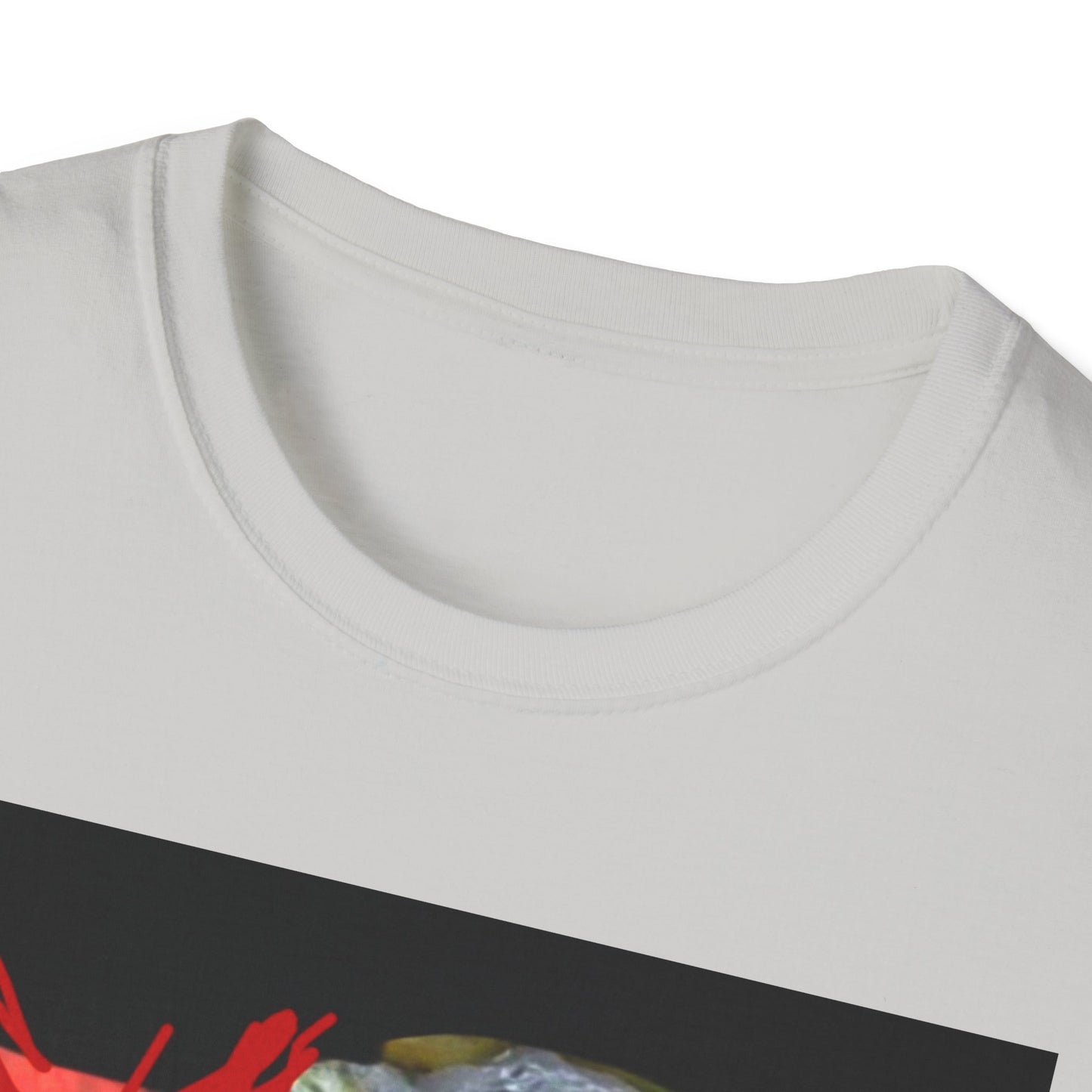 Artistic Cat Print Unisex Softstyle T-Shirt