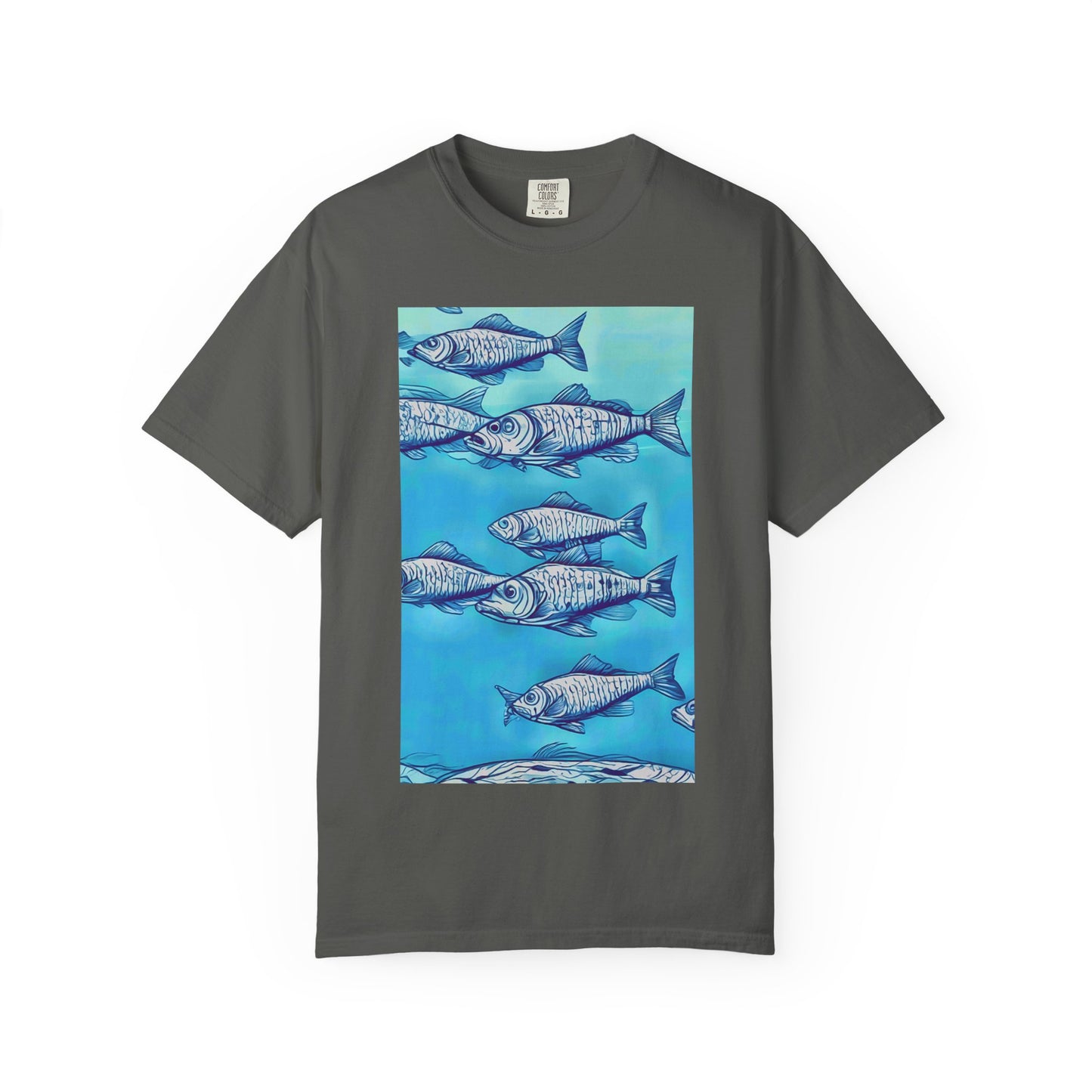 Ocean Waves Unisex Garment-Dyed T-shirt - Perfect for Beach Lovers