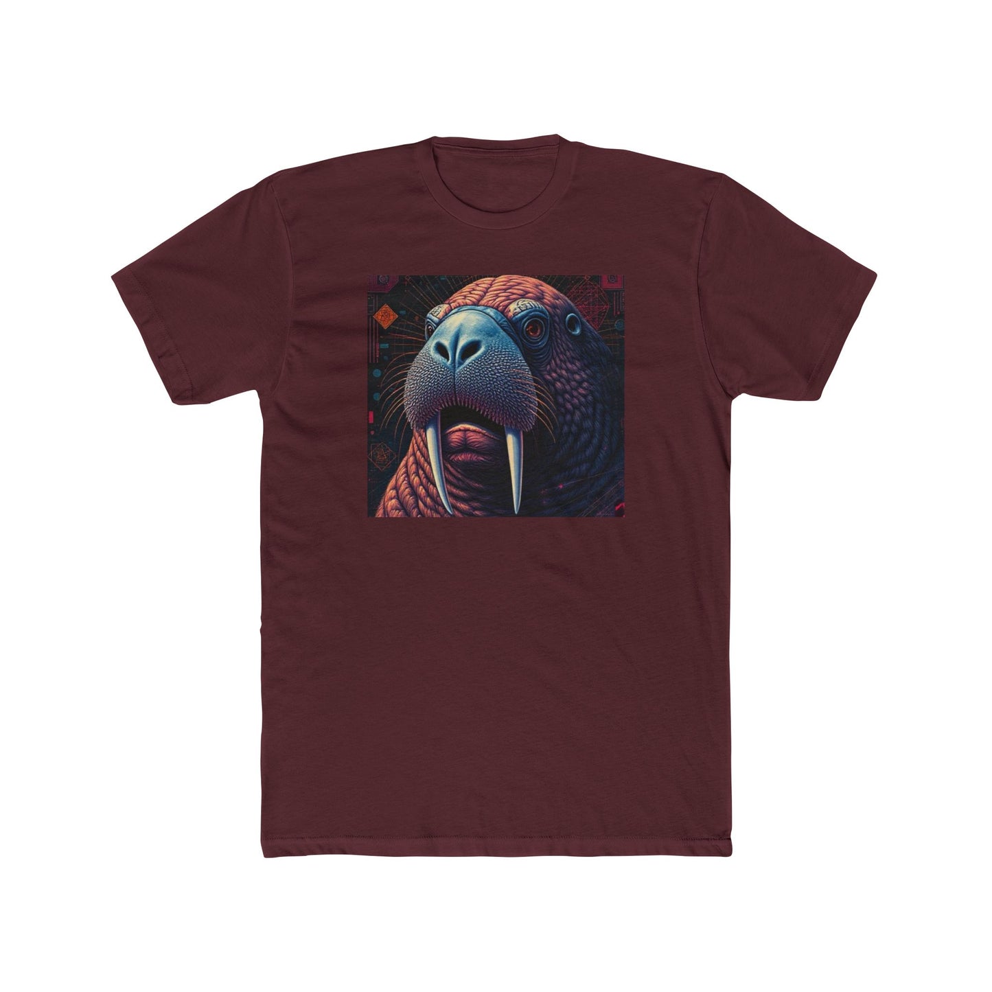 Whimsical Walrus Graphic Tee, Fun Cotton Shirt for Nature Lovers, Unique Gift for Dads, Cool Animal Apparel, Casual Summer Outfit