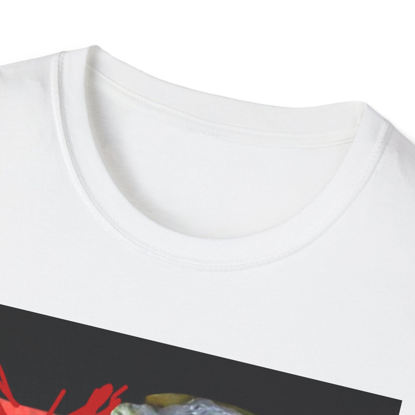 Artistic Cat Print Unisex Softstyle T-Shirt