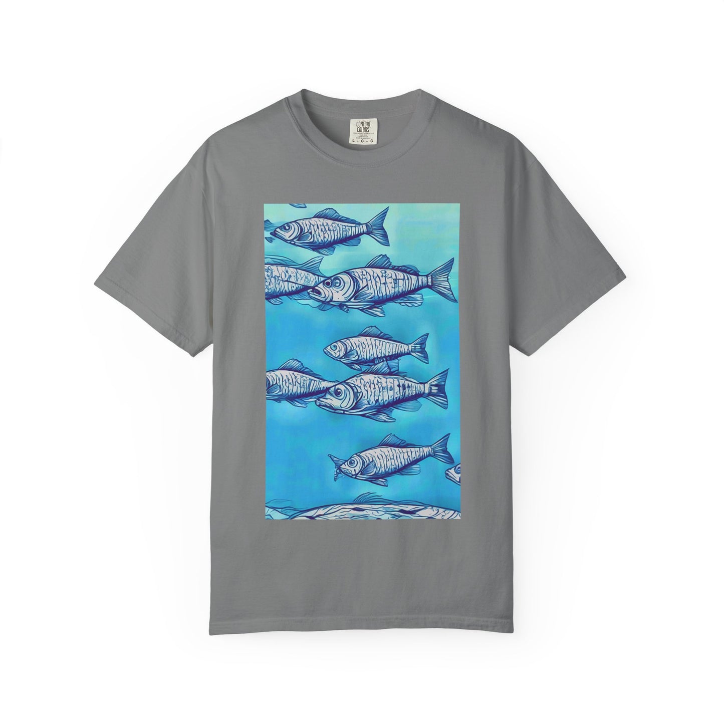 Ocean Waves Unisex Garment-Dyed T-shirt - Perfect for Beach Lovers