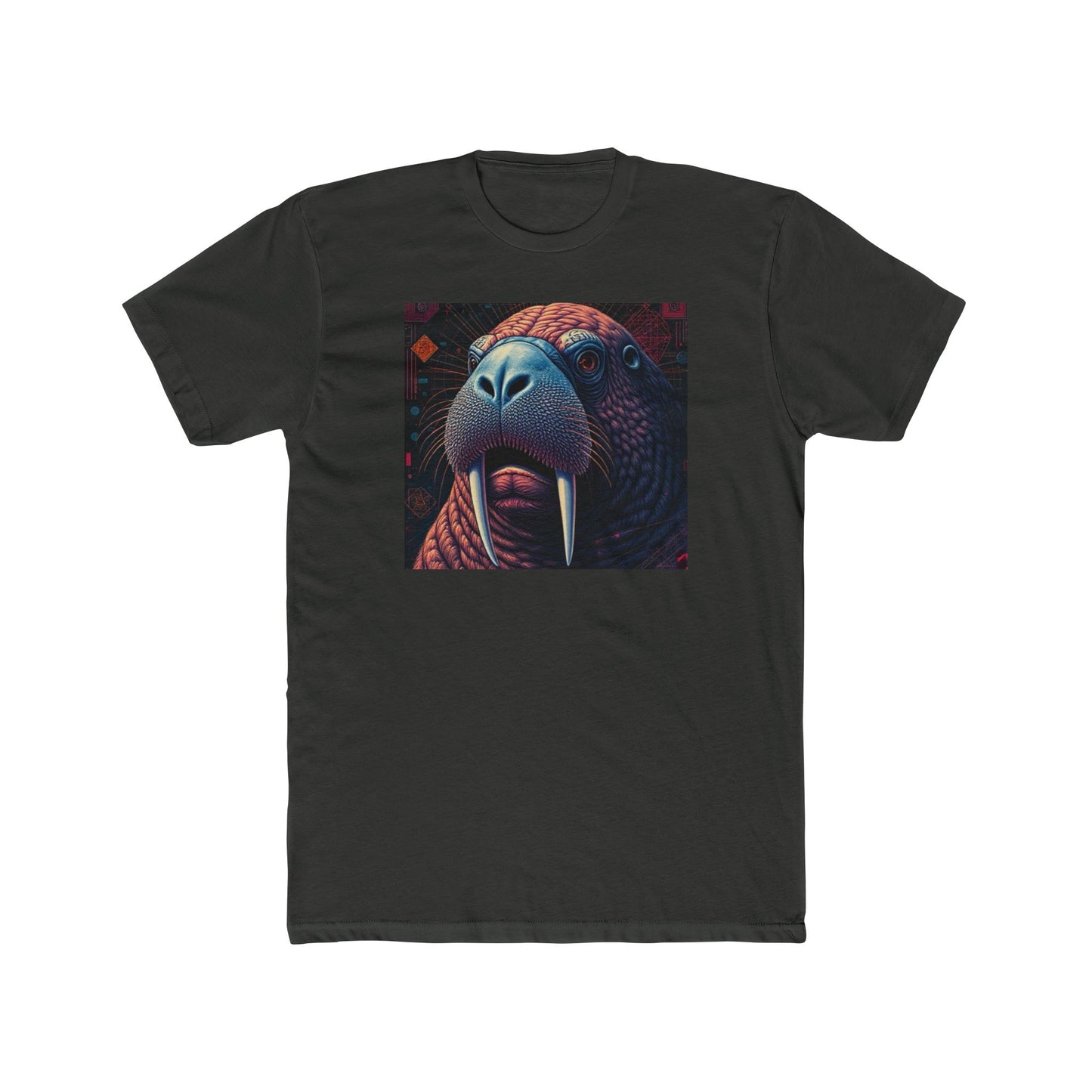 Whimsical Walrus Graphic Tee, Fun Cotton Shirt for Nature Lovers, Unique Gift for Dads, Cool Animal Apparel, Casual Summer Outfit