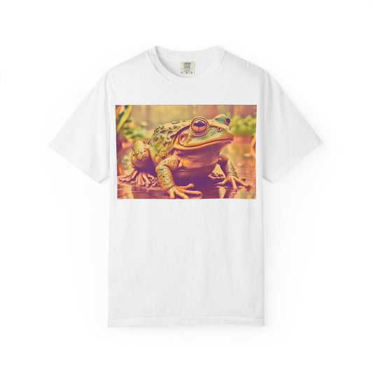 Whimsical Frog Unisex Garment-Dyed T-Shirt