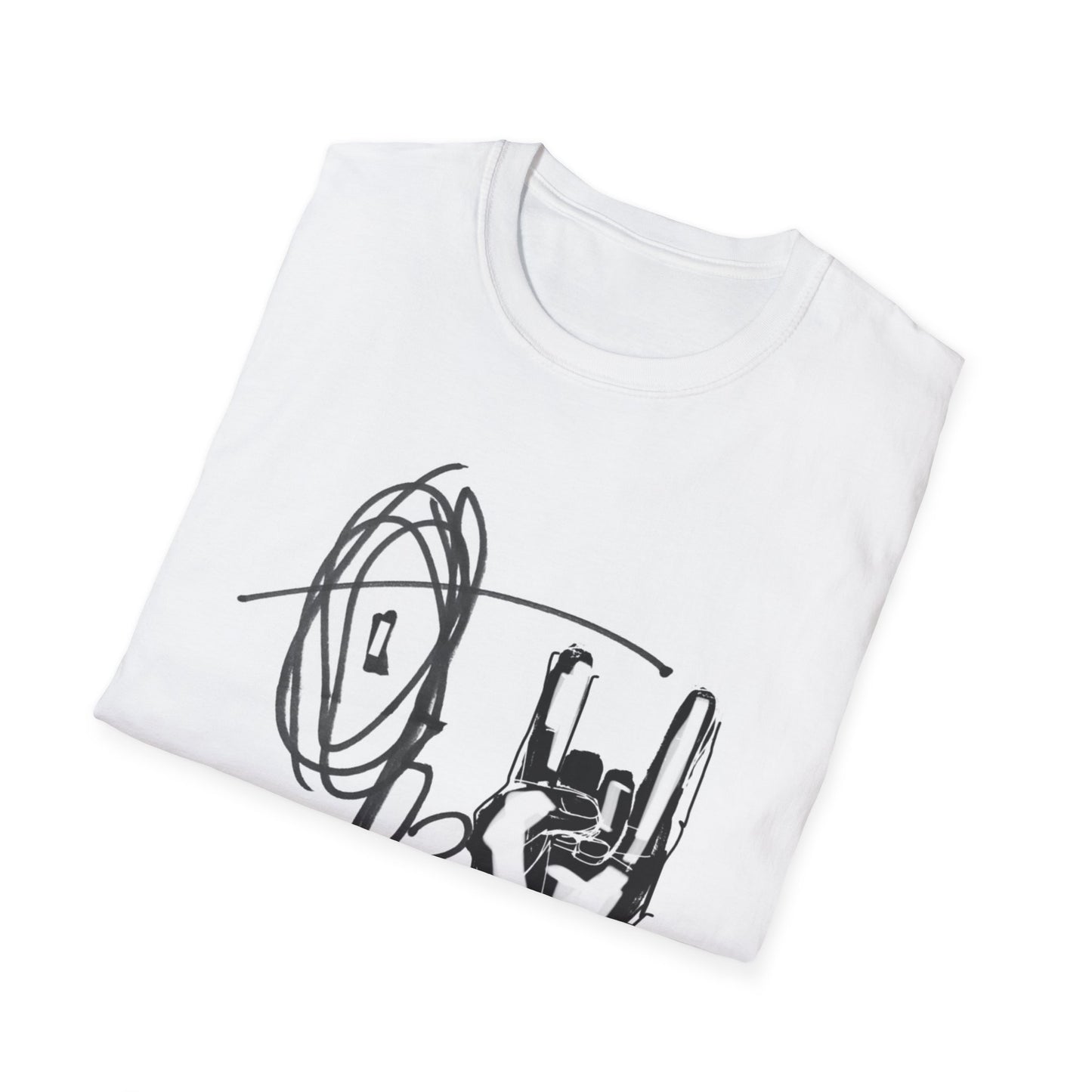 Artistic Hand Gesture Unisex T-Shirt, Casual Wear, Trendy Graphic Tee, Gift for Art Lovers, Everyday Fashion, Festival Style