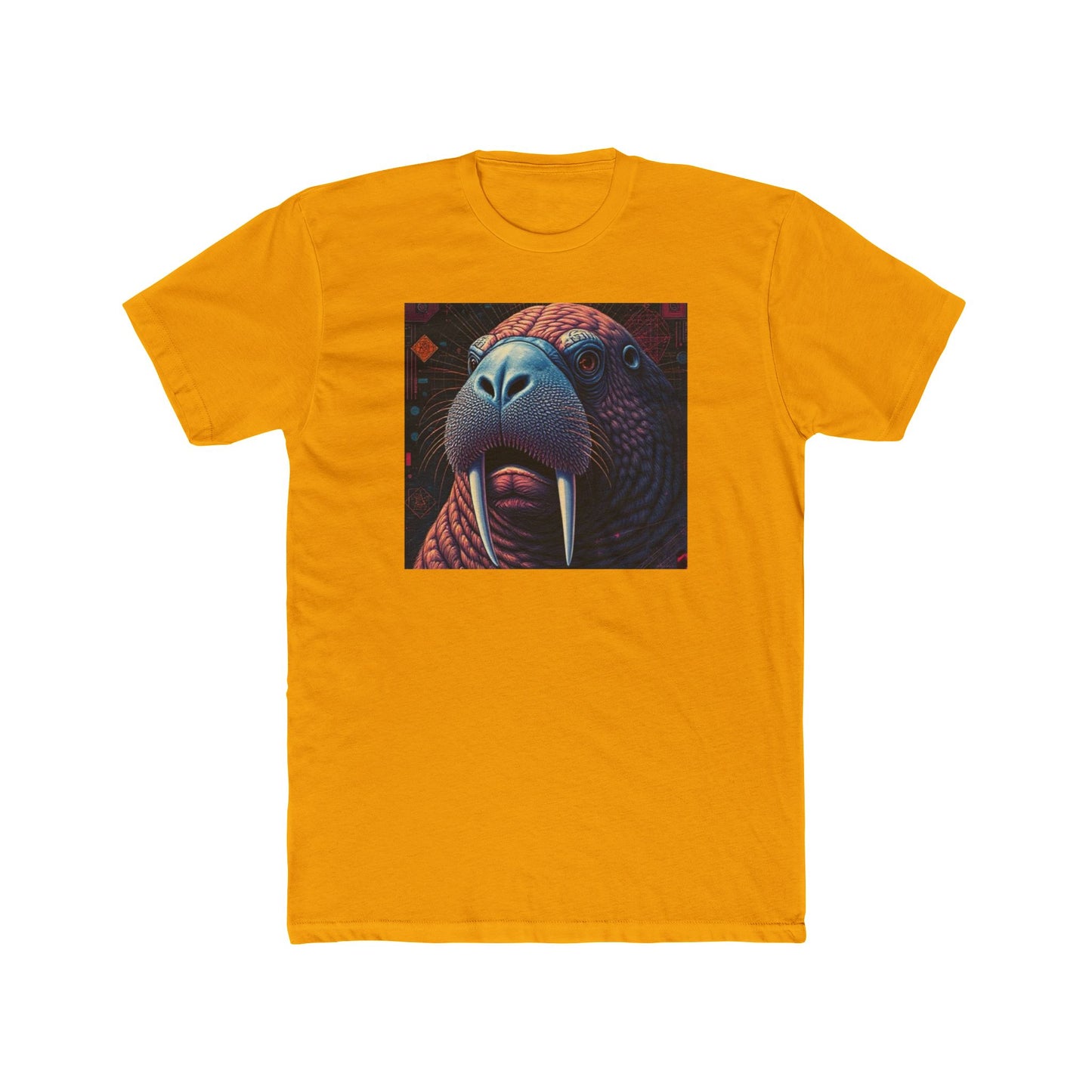 Whimsical Walrus Graphic Tee, Fun Cotton Shirt for Nature Lovers, Unique Gift for Dads, Cool Animal Apparel, Casual Summer Outfit