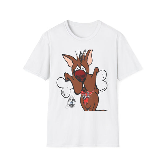 Funny Dog Graphic T-Shirt - 'Have You Eaten?' Unisex Softstyle Tee
