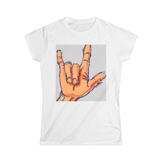 Love u Women's Softstyle Tee, Casual Graphic T-shirt, Music Lover Gift, Festival Outfit, Everyday Wear, Inspirational Tee