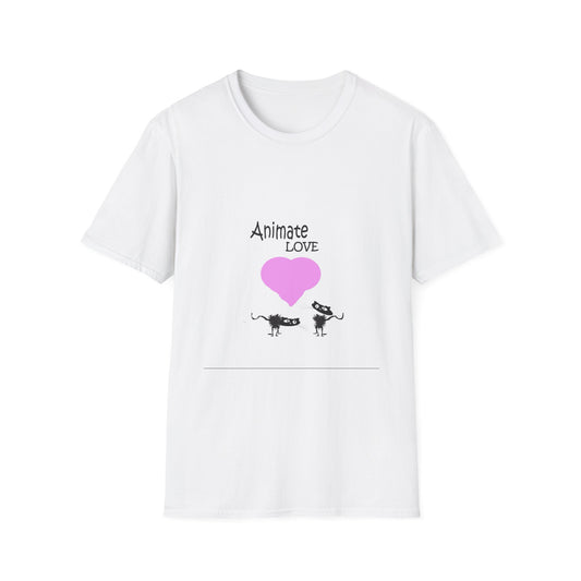 Cute Animal Love Graphic Unisex Softstyle T-Shirt