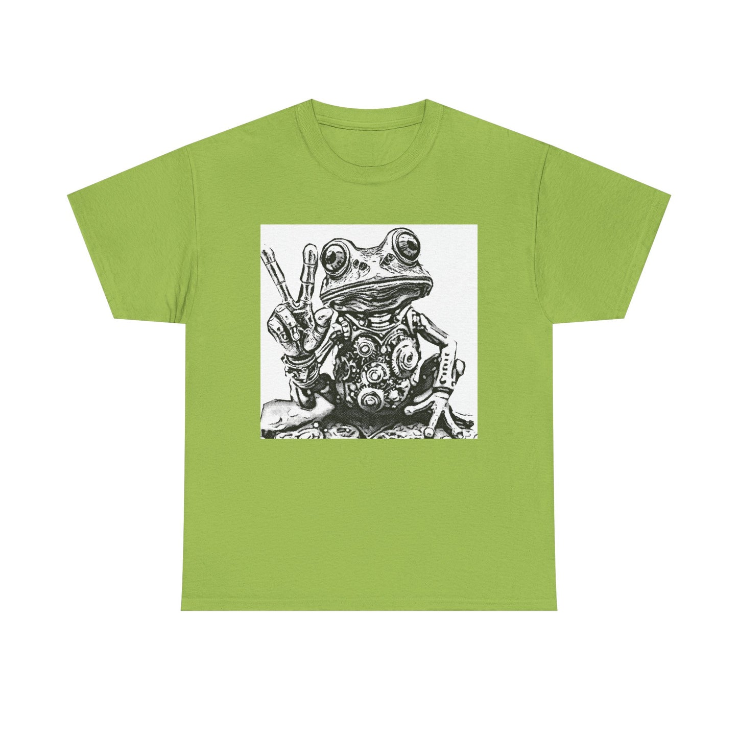 Groovy peace Frog Tee | Vintage Style Graphic T-Shirt, Unisex Cotton Tee, Fun Frog Design, Perfect Gift for Nature Lovers, Quirky Casual Wear